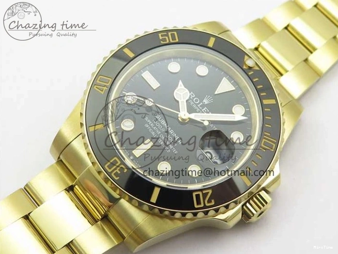 MiroTime 0113 Submariner 41mm 126613 LN YG BP Maker Best Edition Black Dial on YG Bracelet OnTrend 2573